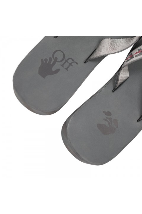 Off-White Sandal Flip Flop Grey Black